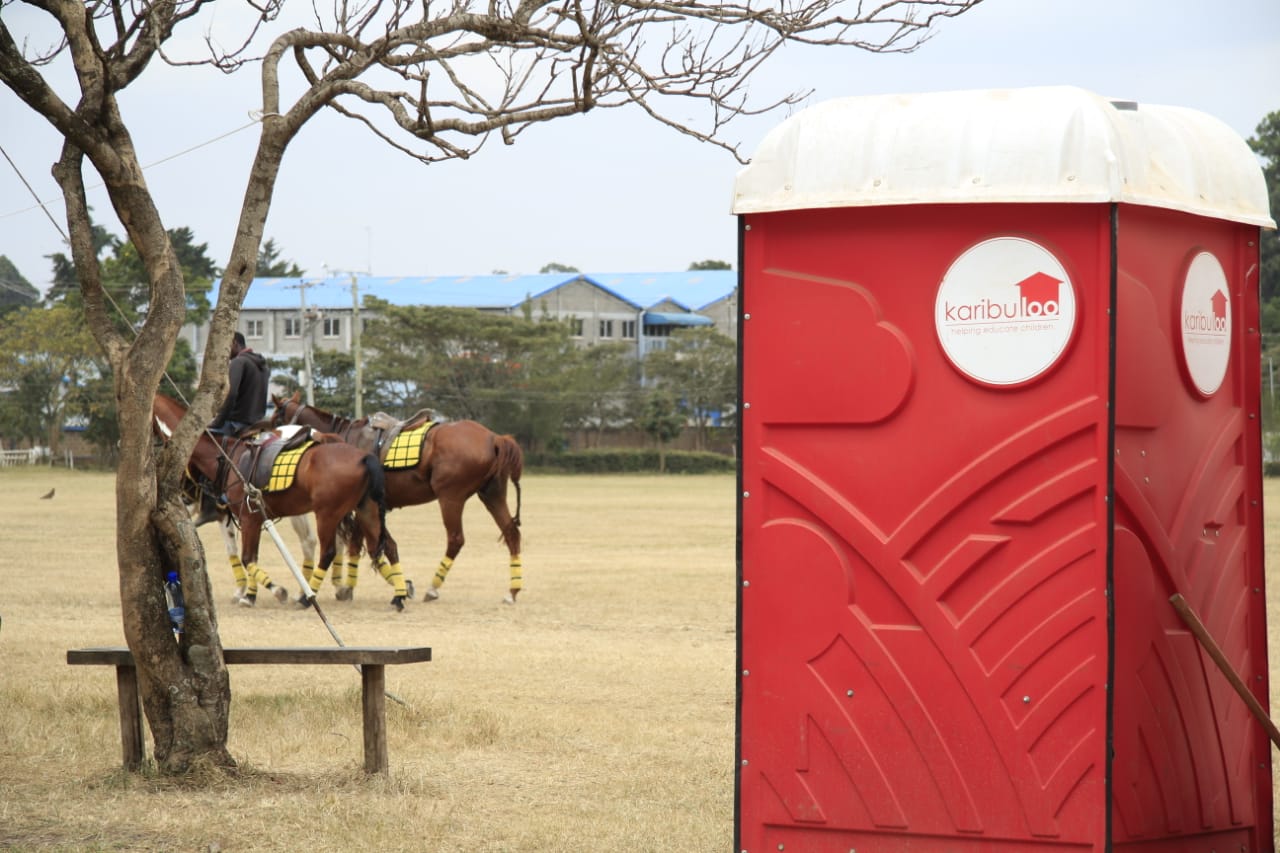 portable toilet at an event
