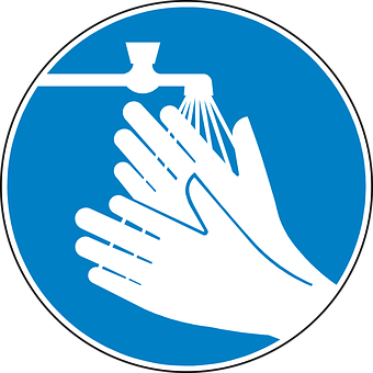 cleaning hands